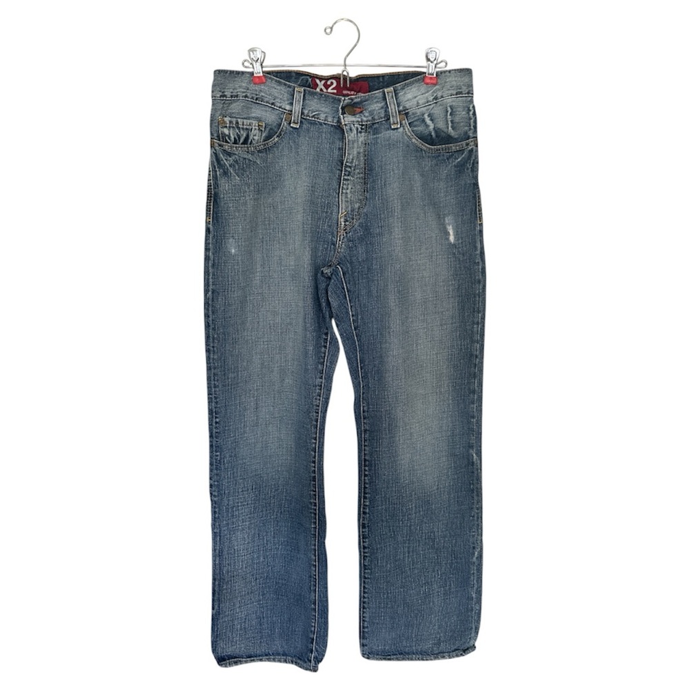 Vintage Express X2 M22 classic regular rise boot cut  Blue Jeans Whiskered 32/32
